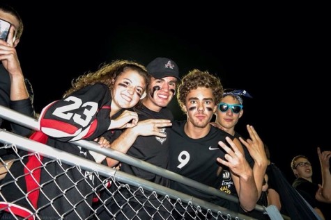 Mr. Lightening, Mitch Widule, at Appleton West game themed blackout. Perhaps we will see a Ms. Lightening in future years. 