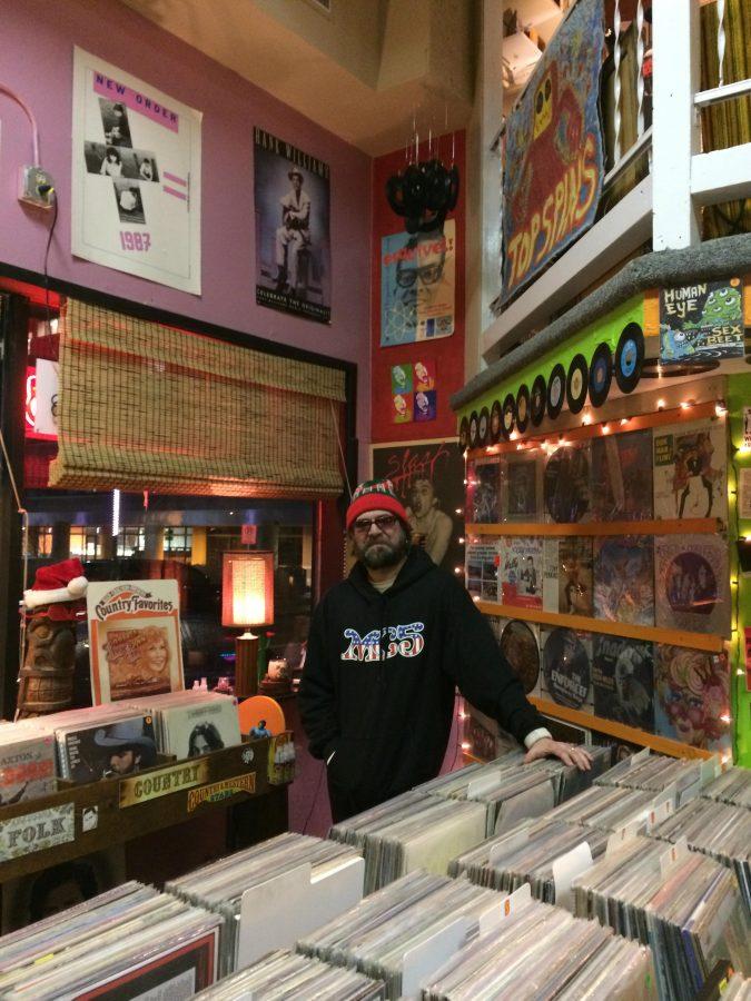 Mark Joanis, the owner of records store Top Spins