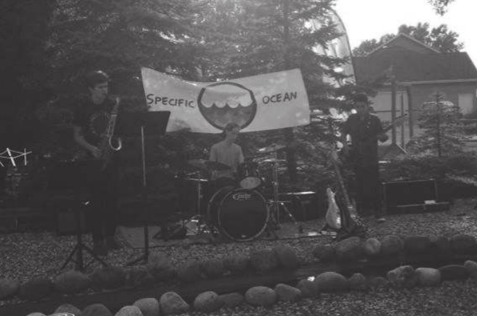 The Appleton North band Specific Ocean playing an outdoor gig at The Chubby Seagull restaurant last August.