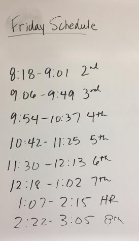 Veterans Day Schedule