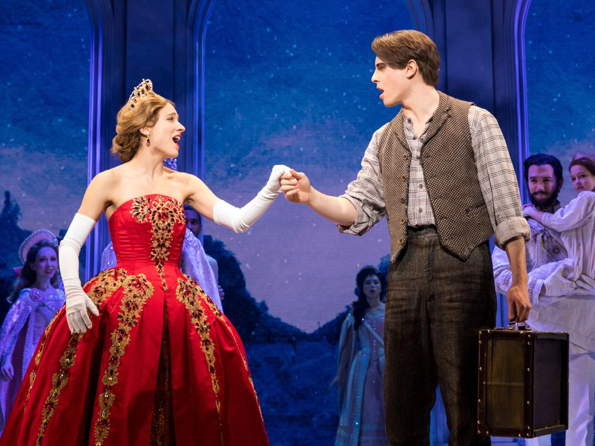 Anya reunites with Dmitry in the finale of Anastasia on Broadway